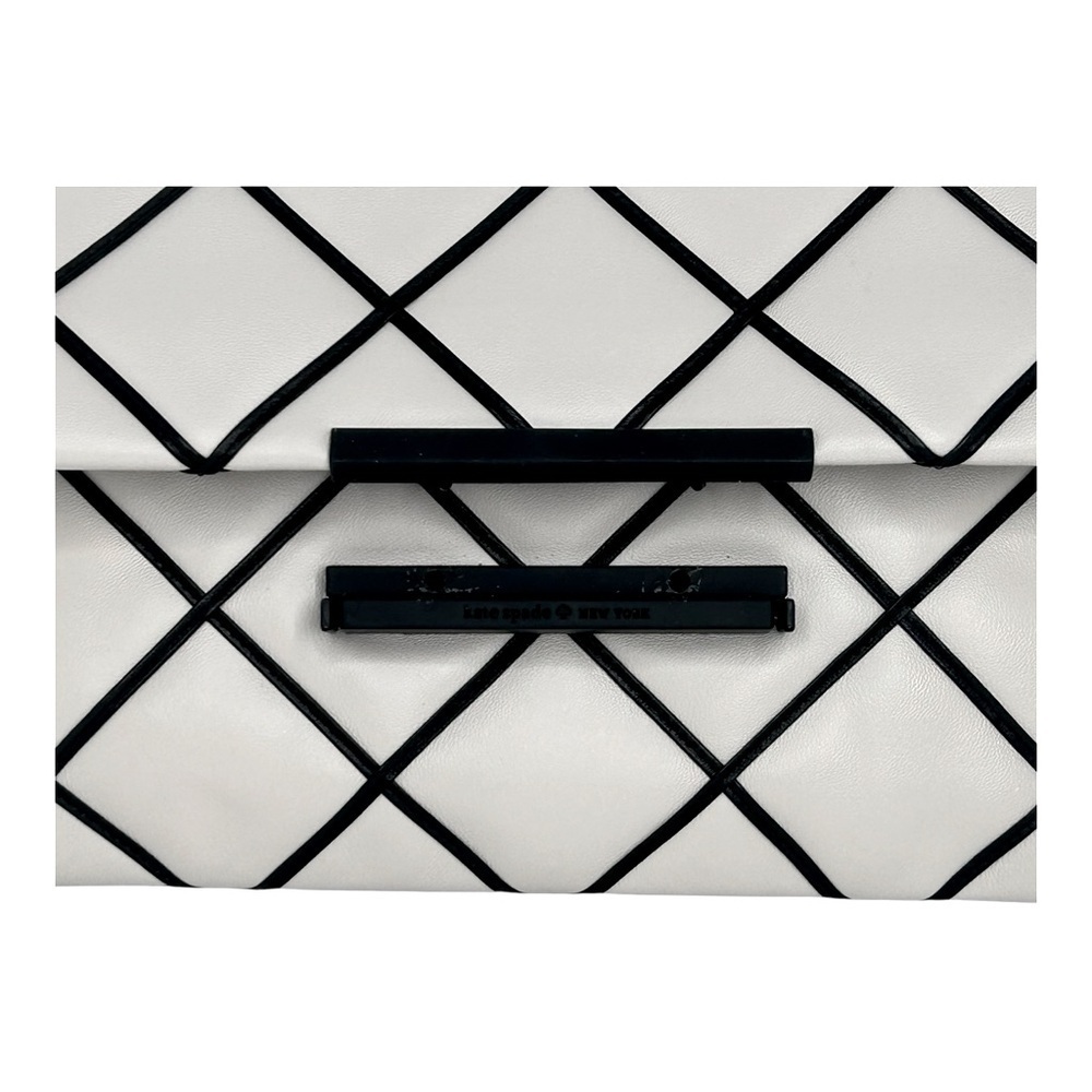KATE SPADE NEW YORK Emerson Place Purse Overlay Lenia Black White Crossbody - Picture 12 of 16